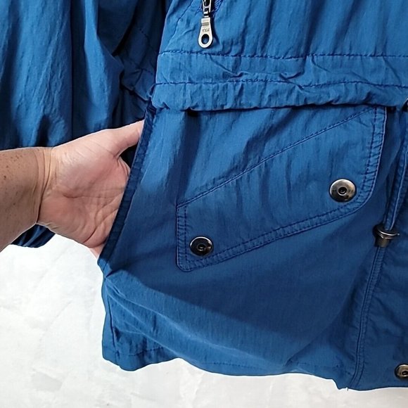 VTG London Fog Mens Blue Winter Coat Size Medium Oversized W Lining *Read* - Picture 13 of 16